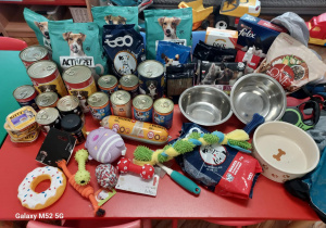 Zebrane dary dla zwierząt