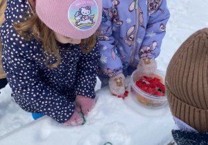 Zimowe zabawy na śniegu